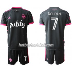 Seattle Sounders Roldan 7 Voetbaltenues Kind Uit 2020/21 - SS (+ Korte broeken)